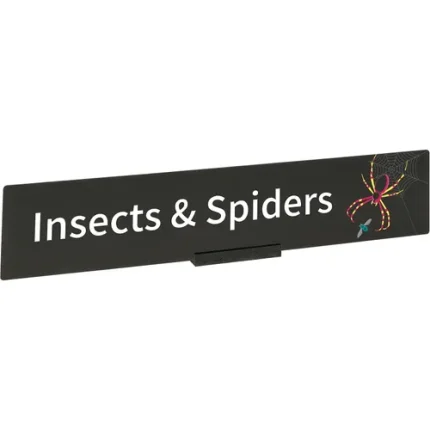 demco® bookshelf sign insects and spiders with graphics