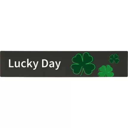 demco® bookshelf sign lucky day with graphics