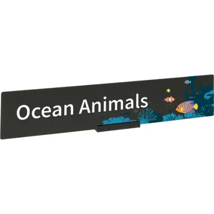 demco® bookshelf sign ocean animals with graphics