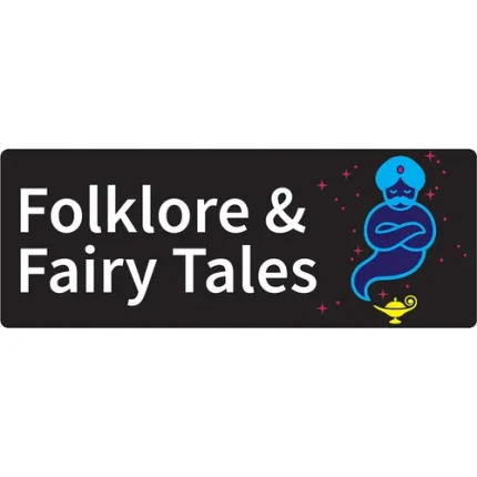 demco® browsing bin sign folklore & fairy tales