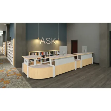 demco® technolink® height adjustable reference desk package 6