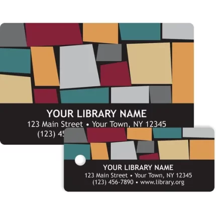demco® predesigned patron id cards mosaic
