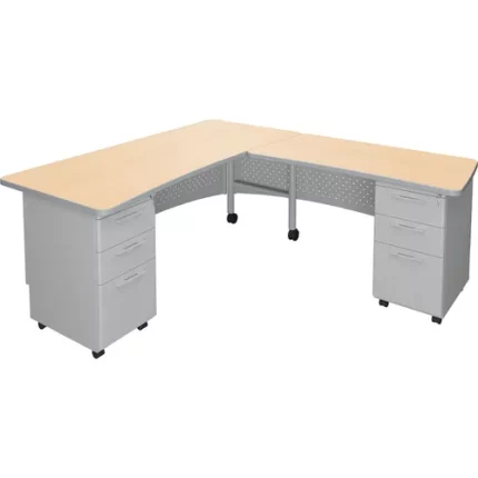 mooreco™ return desk for avid mobile modular desk system