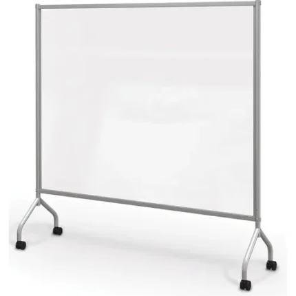 mooreco essentials mobile clear dividers with platinum frame