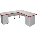 mooreco™ return desk for avid mobile modular desk system