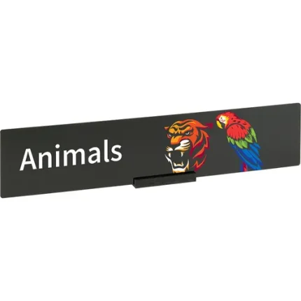 demco® bookshelf sign animals with graphics