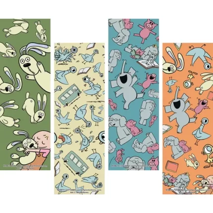 demco® upstart® mo willems characters pattern bookmarks ready to ship