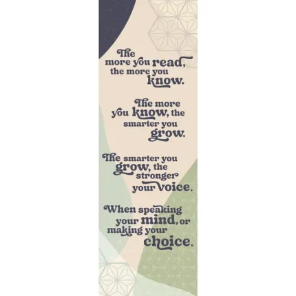 demco® upstart® the more you read, the more you know bookmarks: ya design