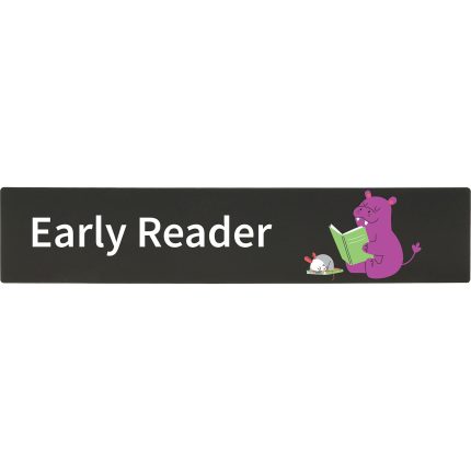 demco® bookshelf sign early reader with graphics