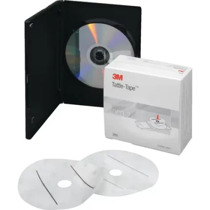 bibliotheca® tattle tape™ security strip overlays for cd/dvd's