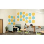 calmspace one color acoustic panels small circle