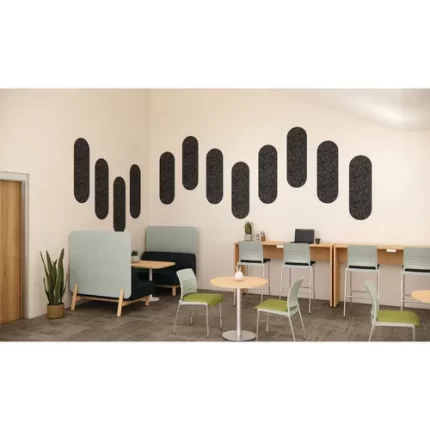 calmspace one color acoustic panels solid pill