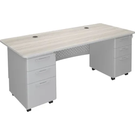 mooreco™ double pedestal desk for avid mobile modular desk system