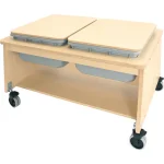 whitney brothers® mobile two tub sand & water table