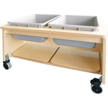 whitney brothers® mobile two tub sand & water table