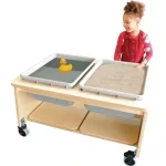 whitney brothers® mobile two tub sand & water table