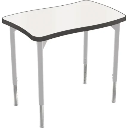 mooreco™ hierarchy creator desks with porcelain steel tops