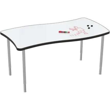 mooreco™ hierarchy creator tables with porcelain steel tops