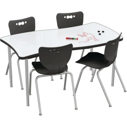 mooreco™ hierarchy creator tables with porcelain steel tops