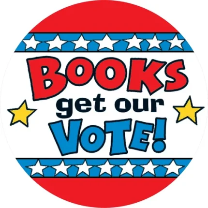 demco® upstart® books get our vote jumbo stickers