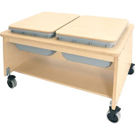 whitney brothers® mobile two tub sand & water table